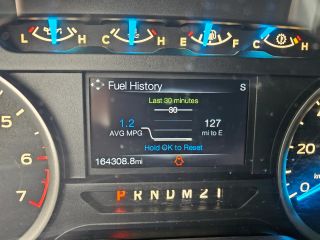 2015 Ford F-150 XLT - Interior Dashboard With Vehicle Running Image